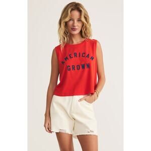 Z Supply American Grown La Mer Tank - Cabana Red